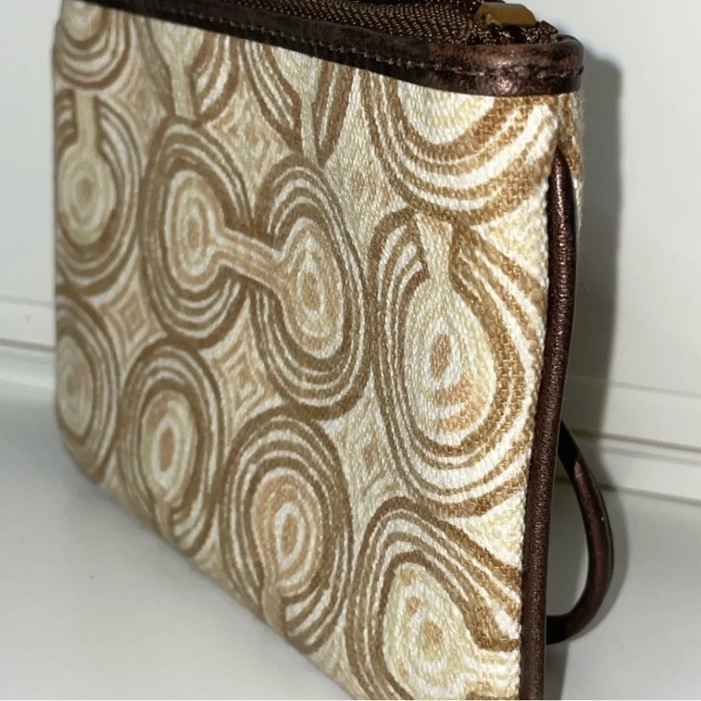 Coach Audrey Optic Swirl Wristlet